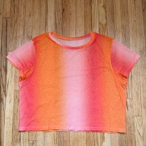 Sheer Gradient T Shirt
